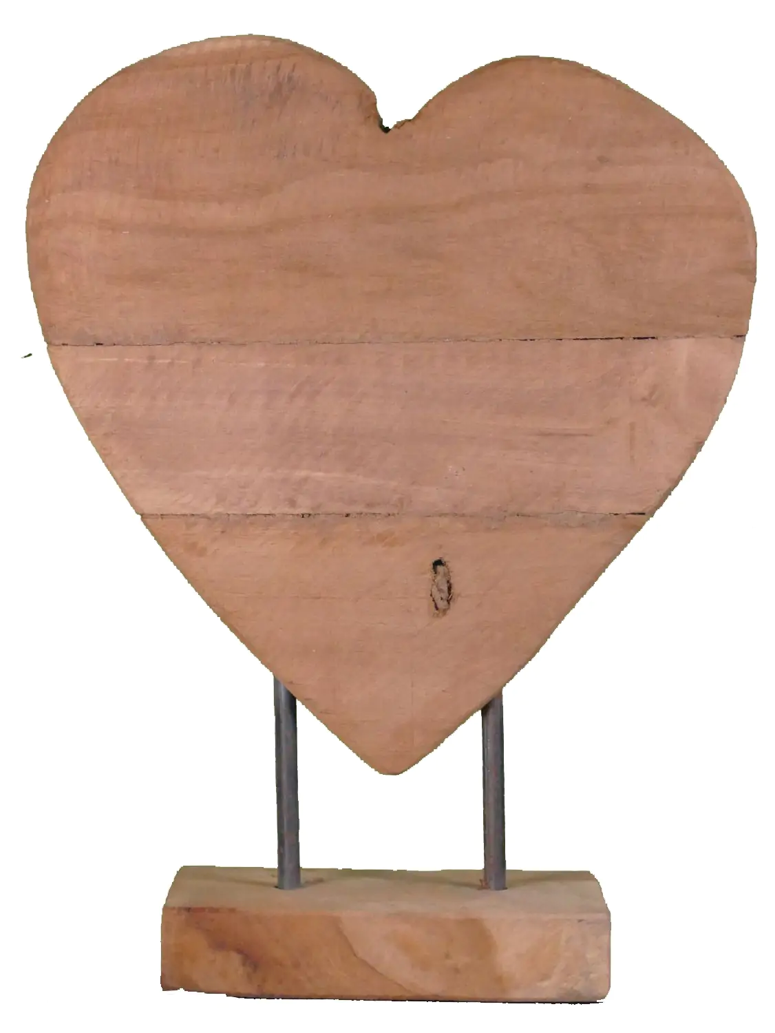  Product image 2 of the product “Heart made from teak pcs, on a stand, in the sizes from 25 to 40cm ”